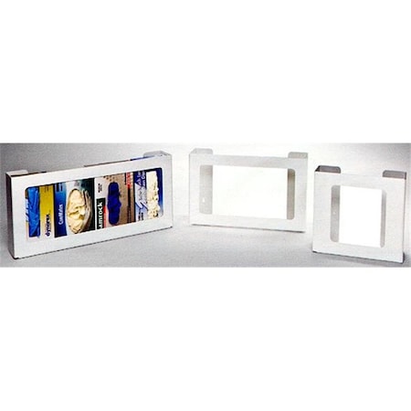 RackEm Racks 5104-W 2-Box Rack’Em Rackstal Plastic Box Glove Dispenser - White Heavy- Duty Plastic